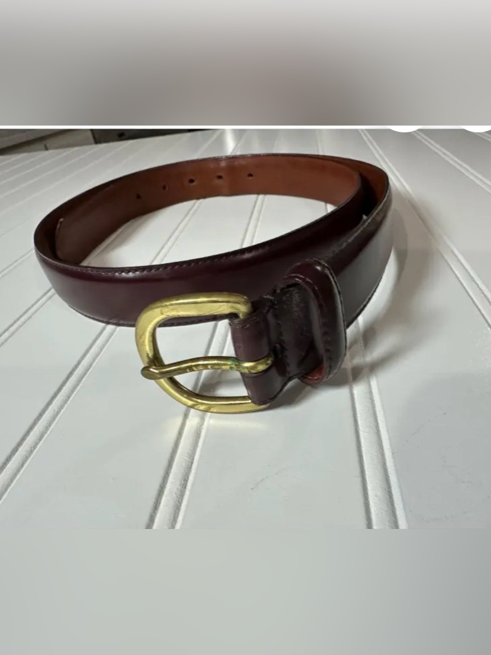 Coach Men's Leather Belt, Burgundy